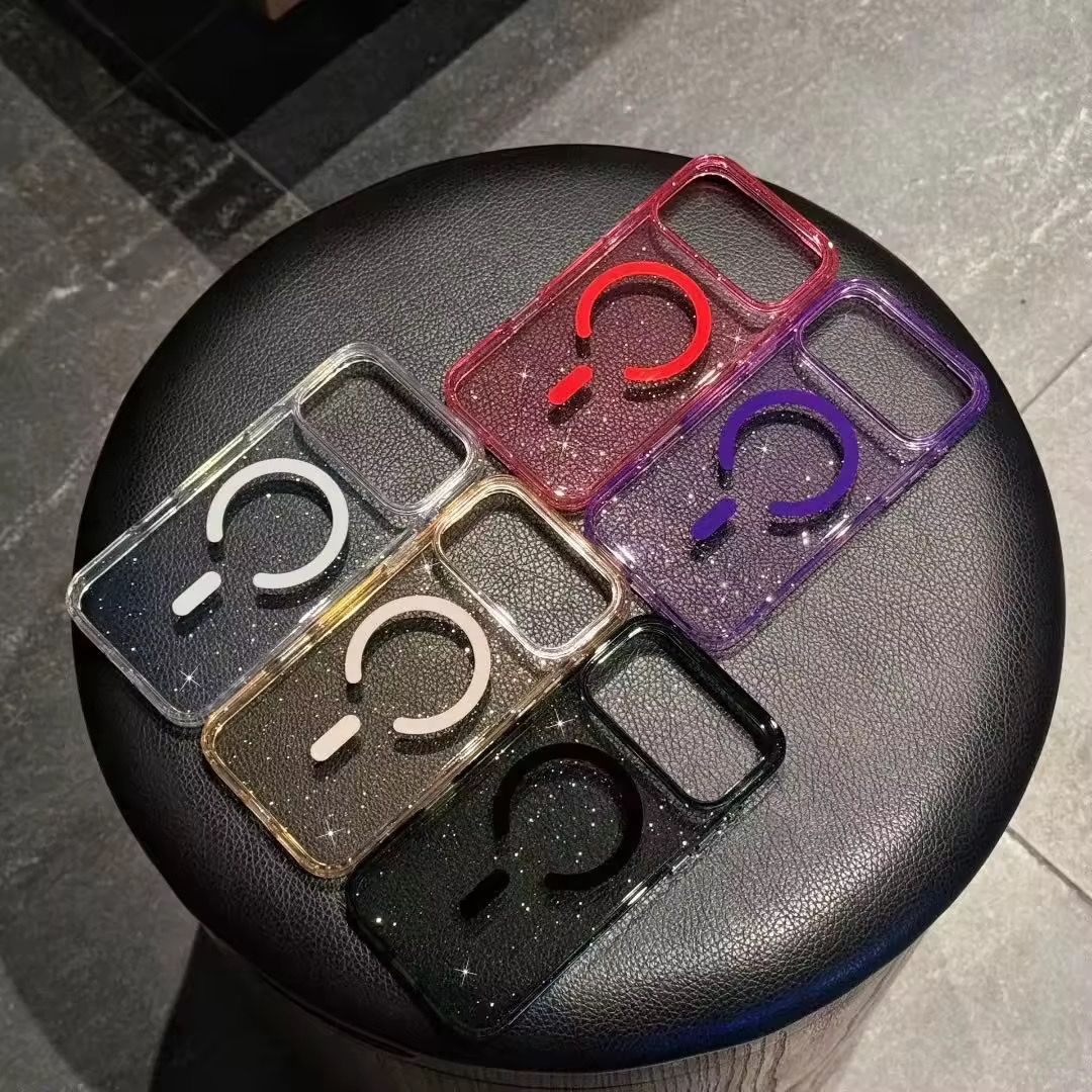 1dd.jpeg iphone 17 cases Shiny Sequins Magsafe Phone Case For 17/air/pro/max - Image 1