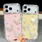 iphone 17 pro cases Jewelled border Pearl butterfly Glitter iPhone 17/air/pro/max - Image 7