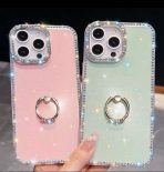 iphone 17 pro Luxury Glitter Ring Bracket Cover Case For iPhone 17/air/pro/max