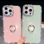 iphone 17 pro Luxury Glitter Ring Bracket Cover Case For iPhone 17/air/pro/max